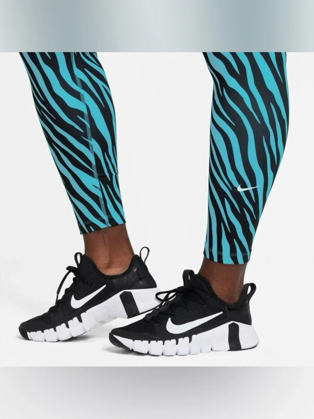 💎RARE SET💎🆕Nike One Icon Clash Zebra Print Sports Bra And Leggings, Size S & M